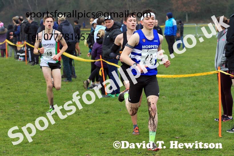 Mens Under-17s 2023 Northern Cross Country Champs., Witton Park, Blackburn. Photo: David T. Hewitson/Sports for All Pics